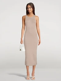 Ribbon Knit Midi Dress