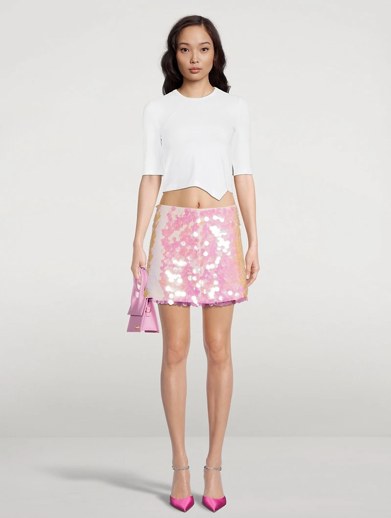 Sequin Mini Skirt