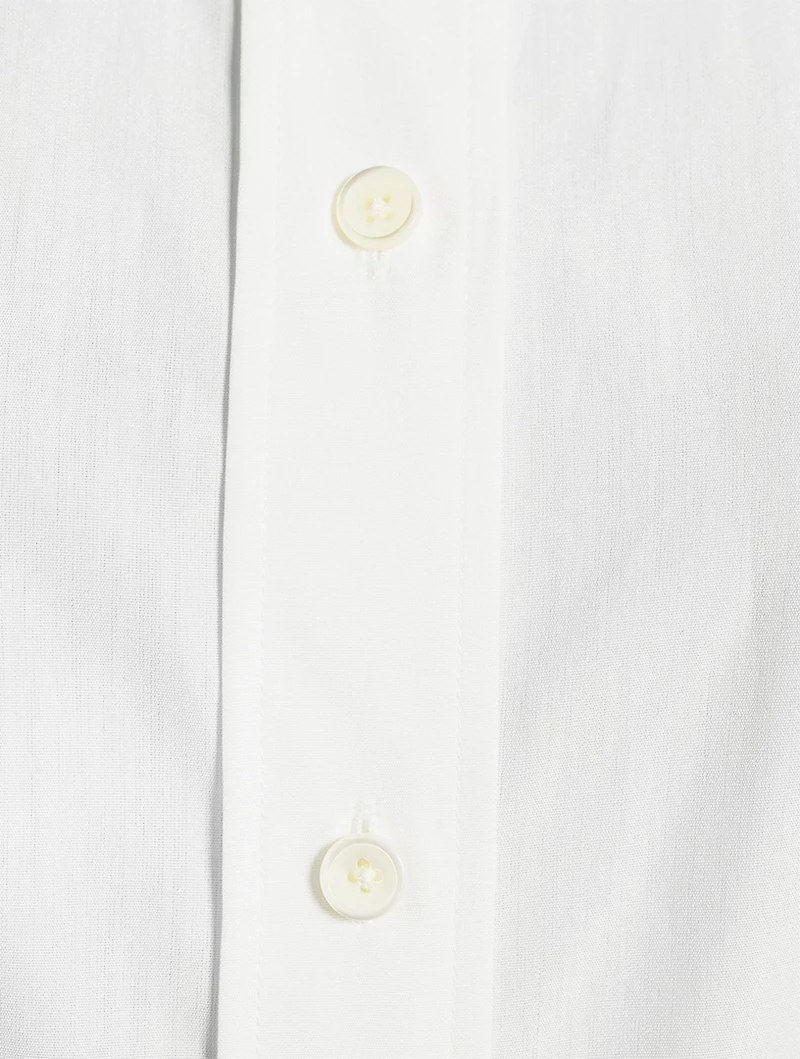 Cut-Out Poplin Shirt
