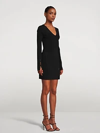 Slit Knit Mini Dress