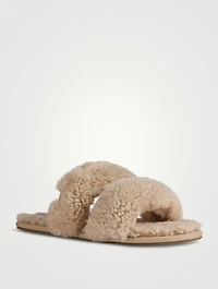 Maxi Scuffetta Shearling Slide Sandals