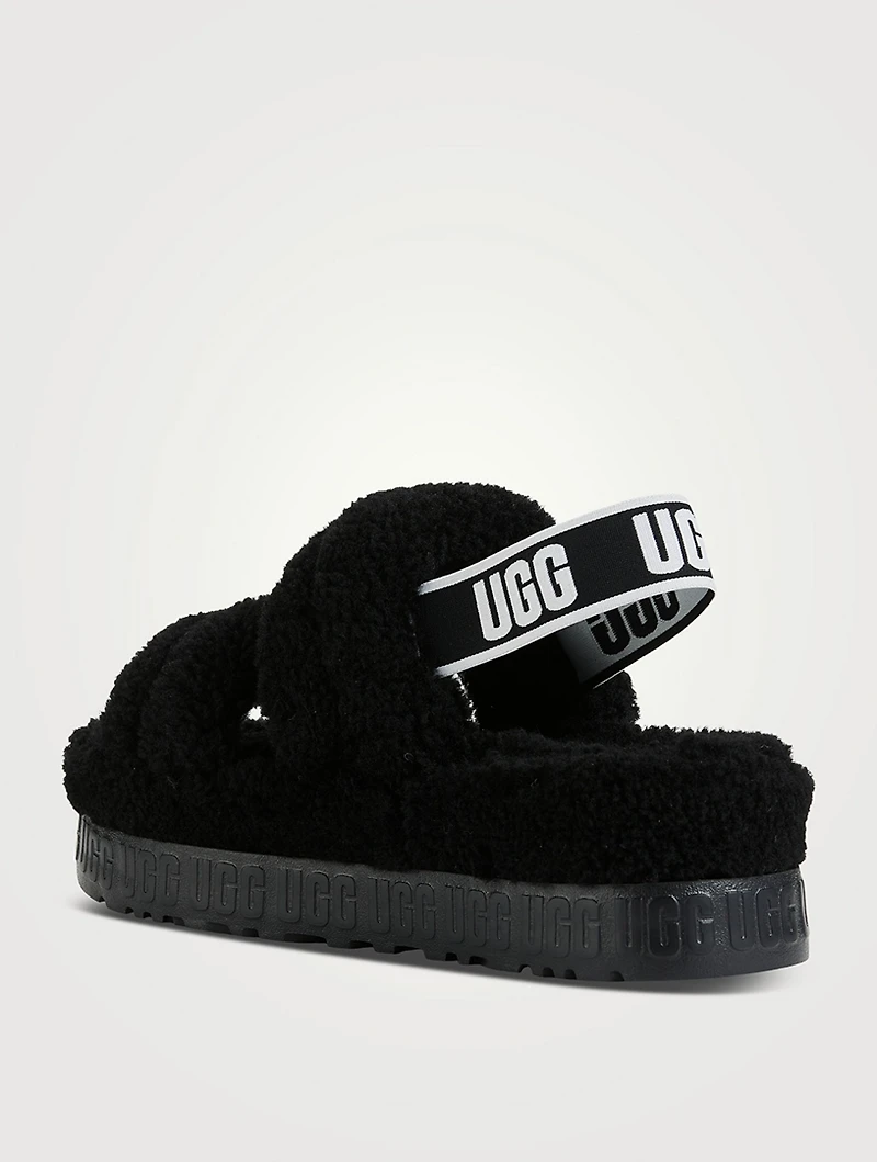 Oh Fluffita Sheepskin Slingback Slippers