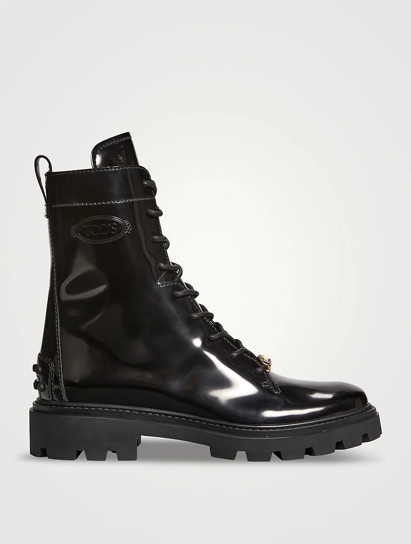 Leather Combat Boots