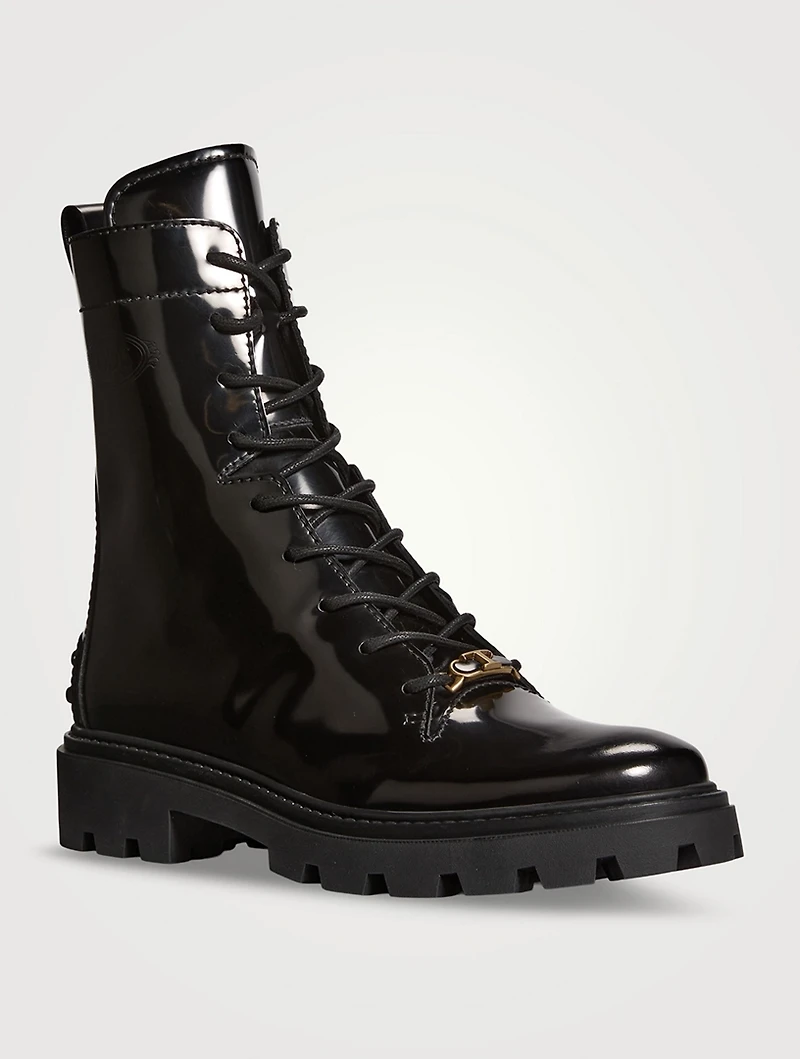 Leather Combat Boots