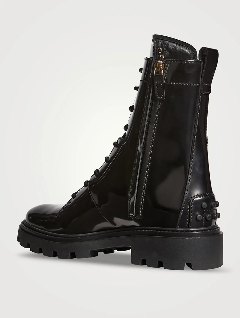 Leather Combat Boots