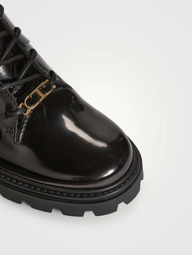 Leather Combat Boots