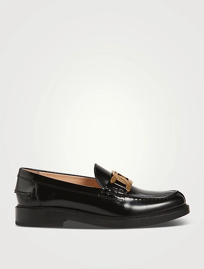 Kate Chain Leather Loafers