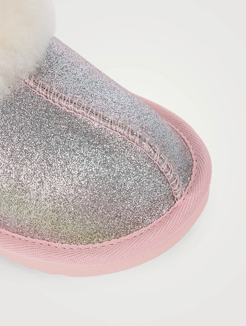 Kids Cozy II Glitter Slippers