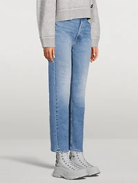 Study Hover High-Waisted Straight Jeans
