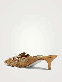 Veneziana Crystal Lace Mules