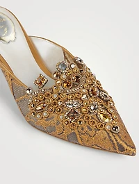 Veneziana Crystal Lace Mules