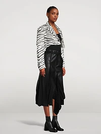 Cropped Blazer Zebra Print