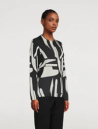 Intarsia Wool Sweater