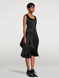 Asymmetric Satin Dress