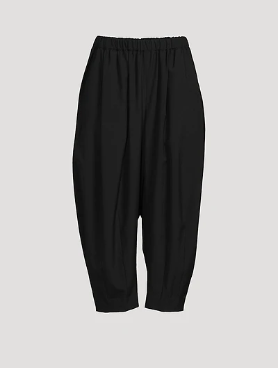 Tapered Wool Trousers