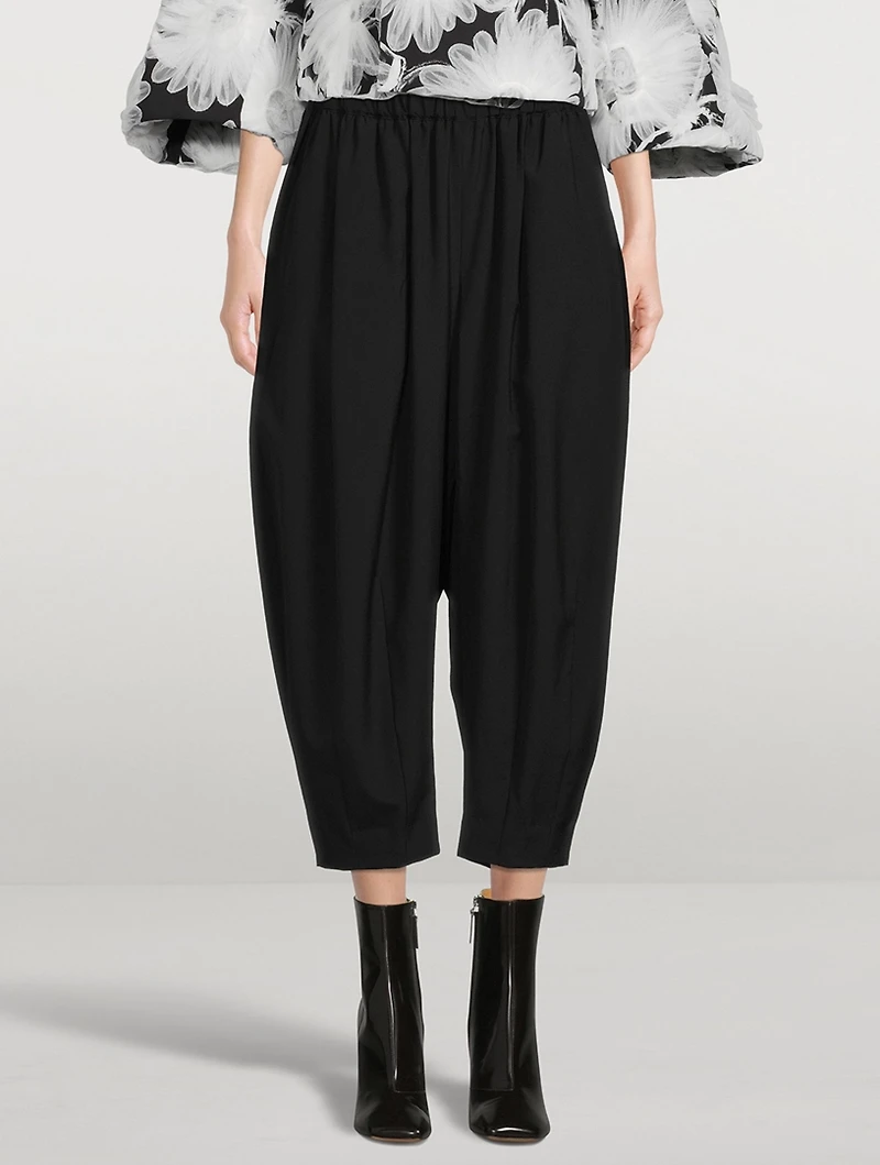 Tapered Wool Trousers