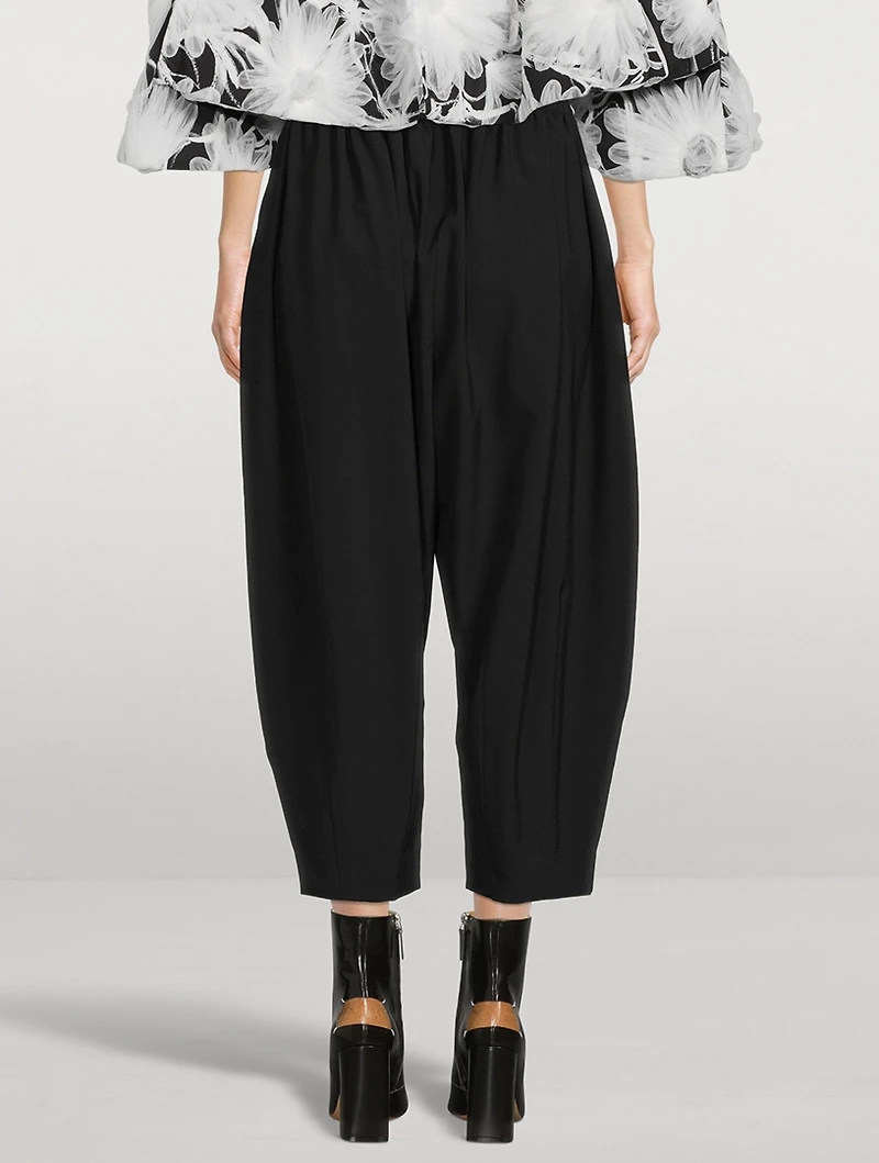 Tapered Wool Trousers