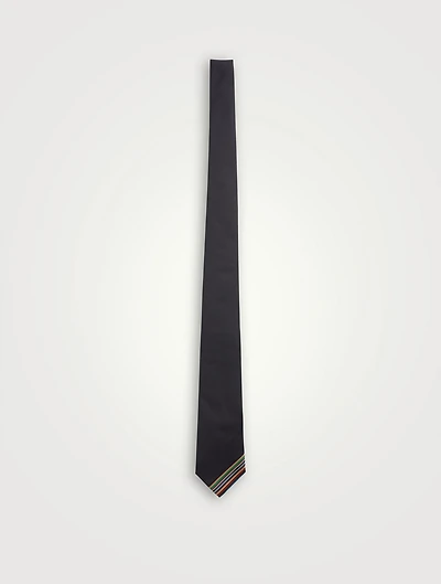 Silk Embroidered Stripe Tie