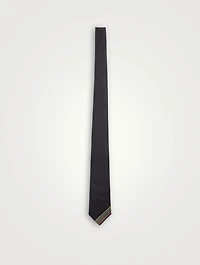Silk Embroidered Stripe Tie