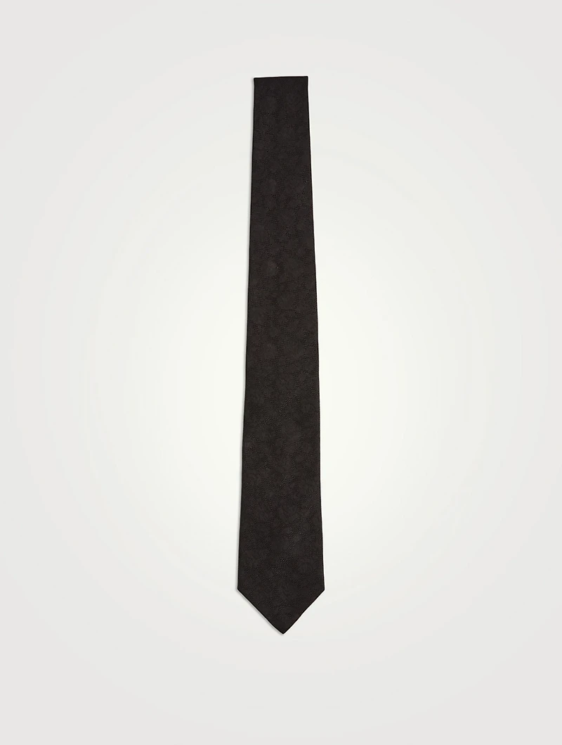 Rose Silk Printed Tie