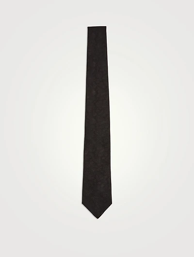 Rose Silk Printed Tie