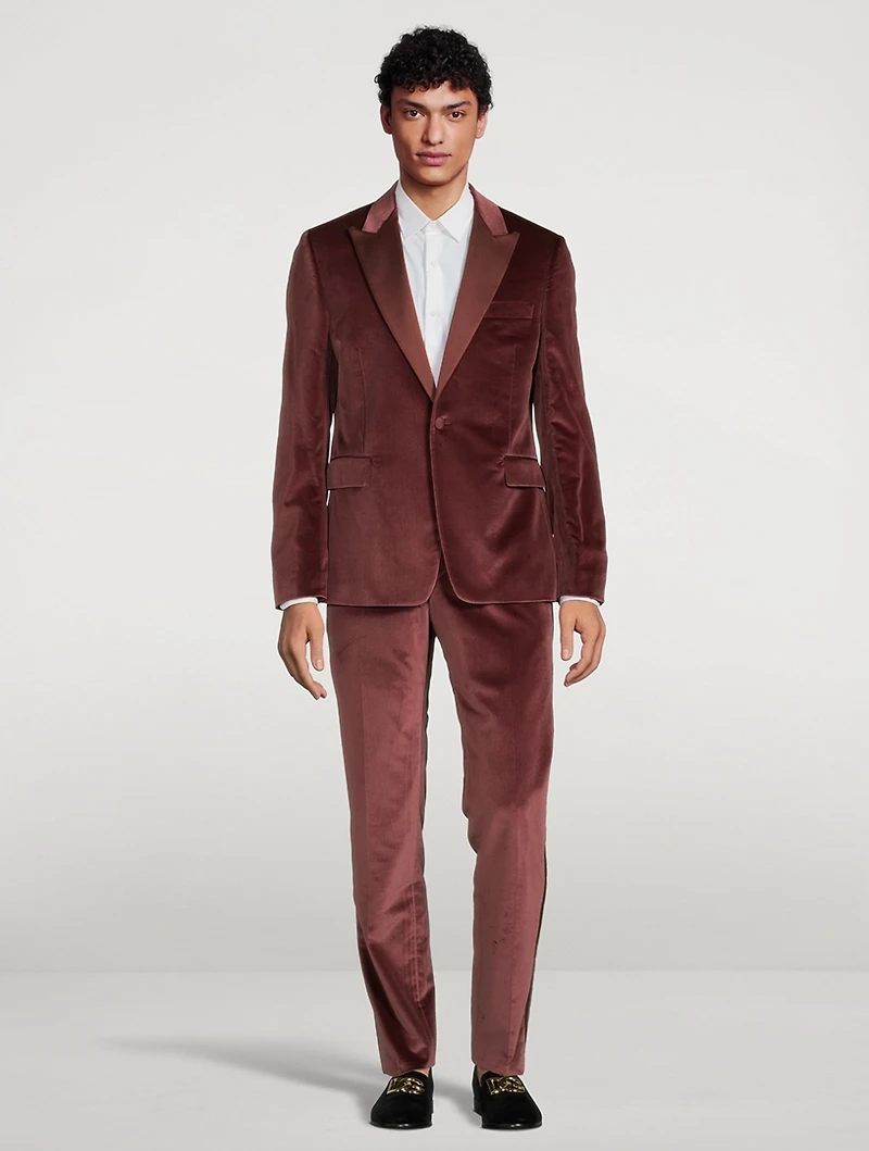 Gents Velvet Tailored Evening Suit