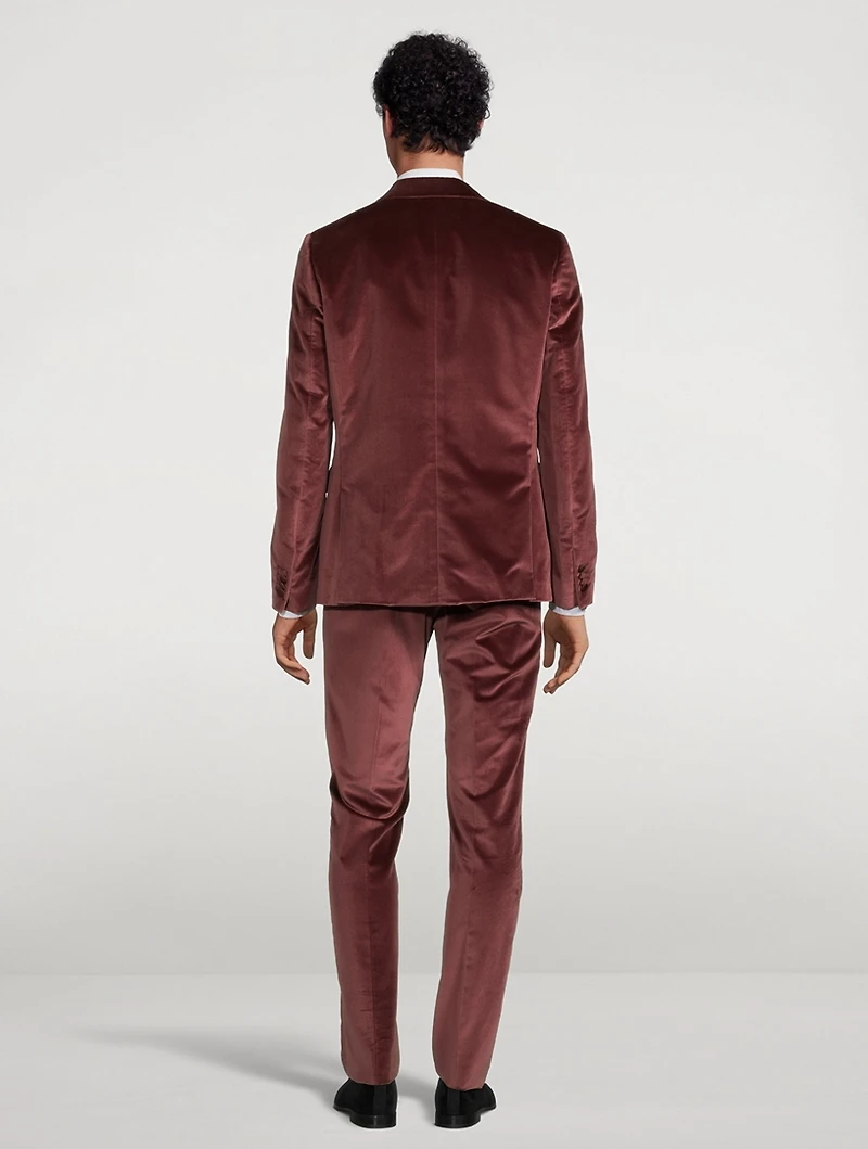 Gents Velvet Tailored Evening Suit
