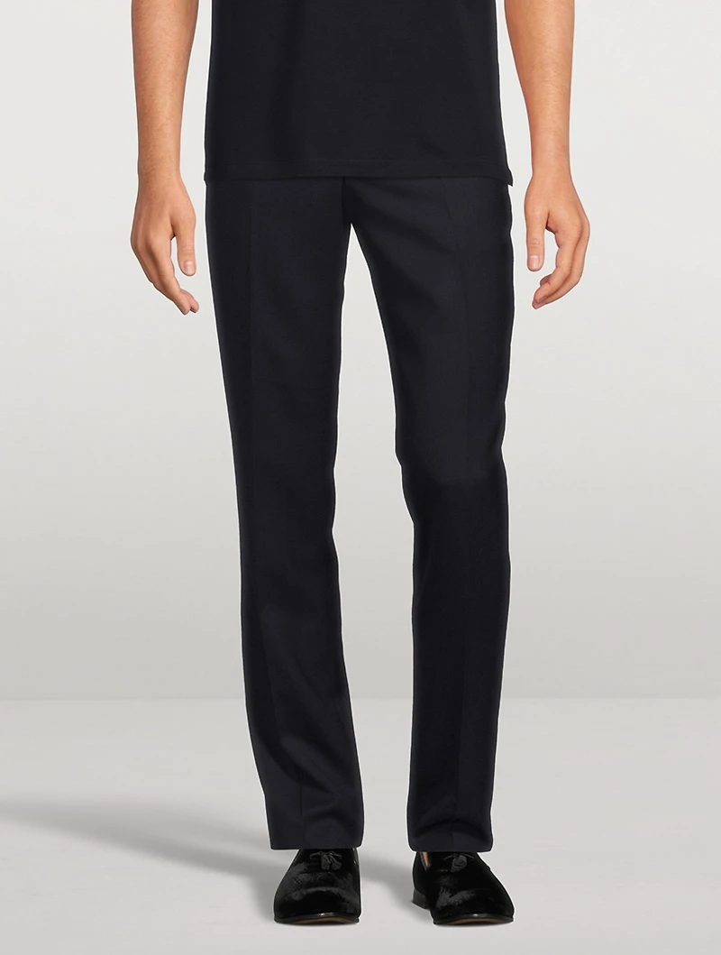 Wool Slim-Fit Pants