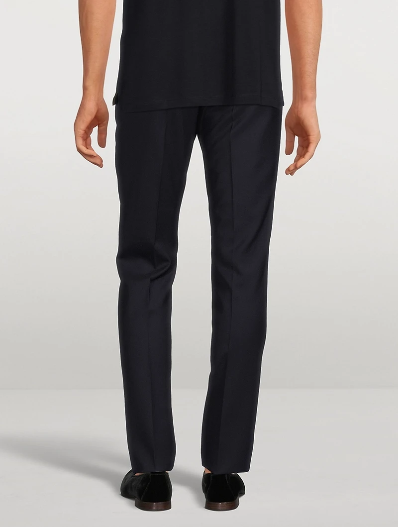 Wool Slim-Fit Pants