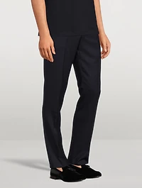 Wool Slim-Fit Pants