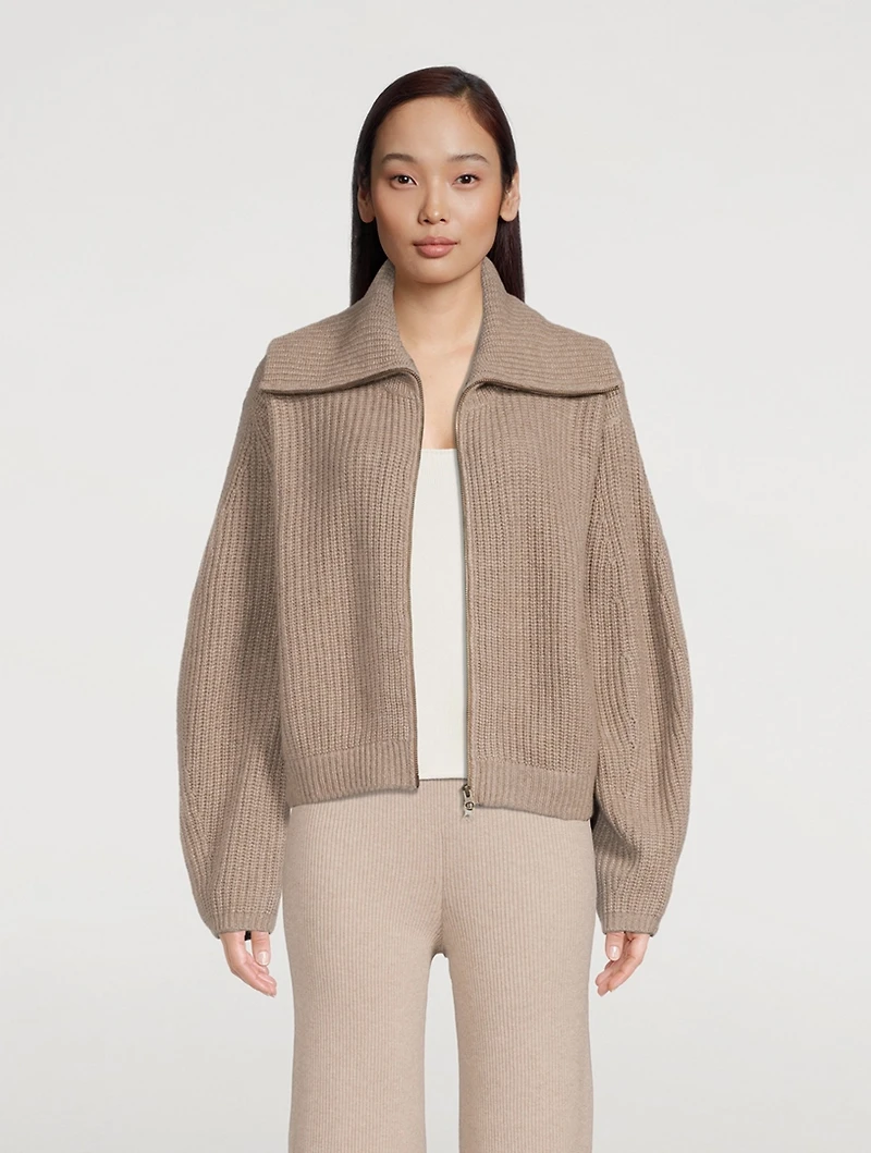 Sam Cashmere Zip Cardigan