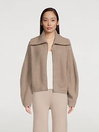 Sam Cashmere Zip Cardigan