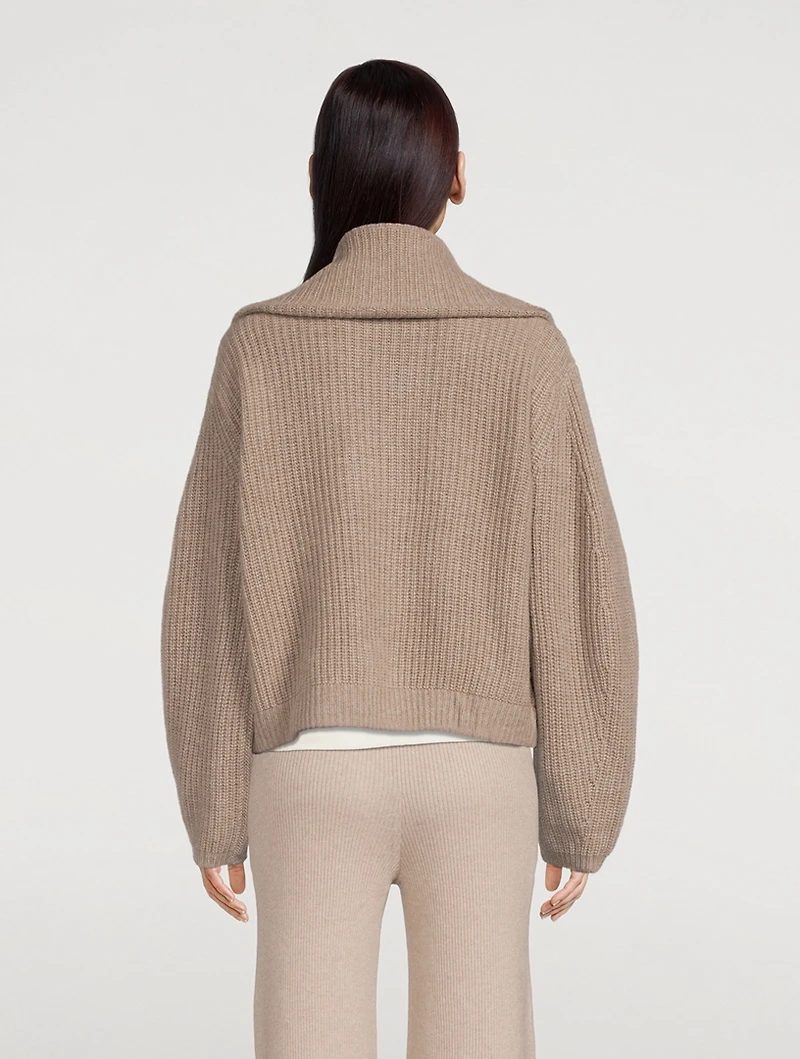 Sam Cashmere Zip Cardigan