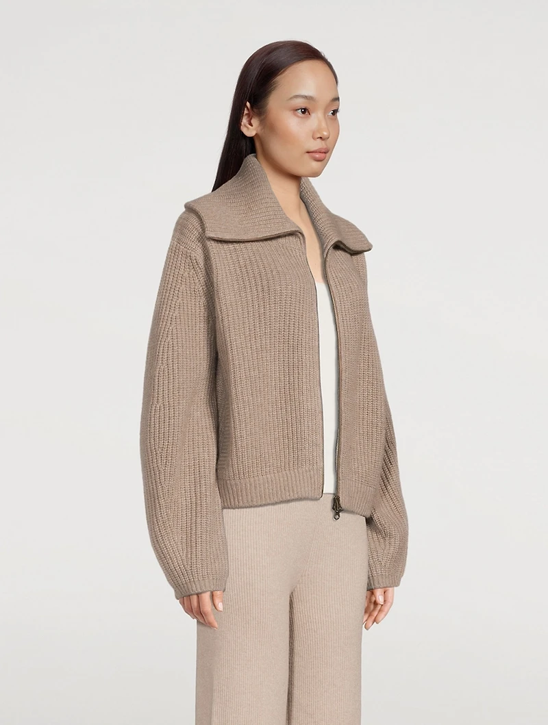 Sam Cashmere Zip Cardigan