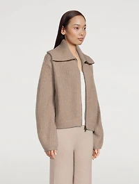 Sam Cashmere Zip Cardigan