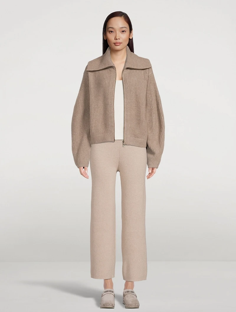 Sam Cashmere Zip Cardigan