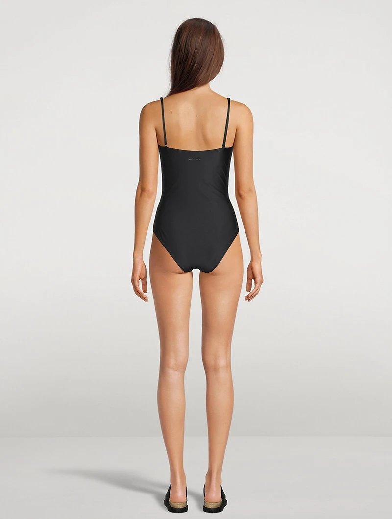 Ruched One-Piece Swimsuit