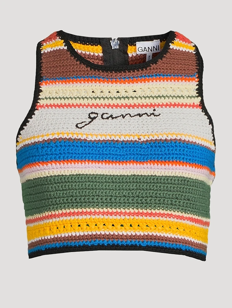 Crochet Halter Bikini Top