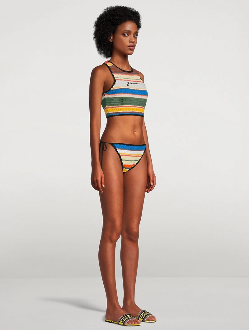Crochet Halter Bikini Top