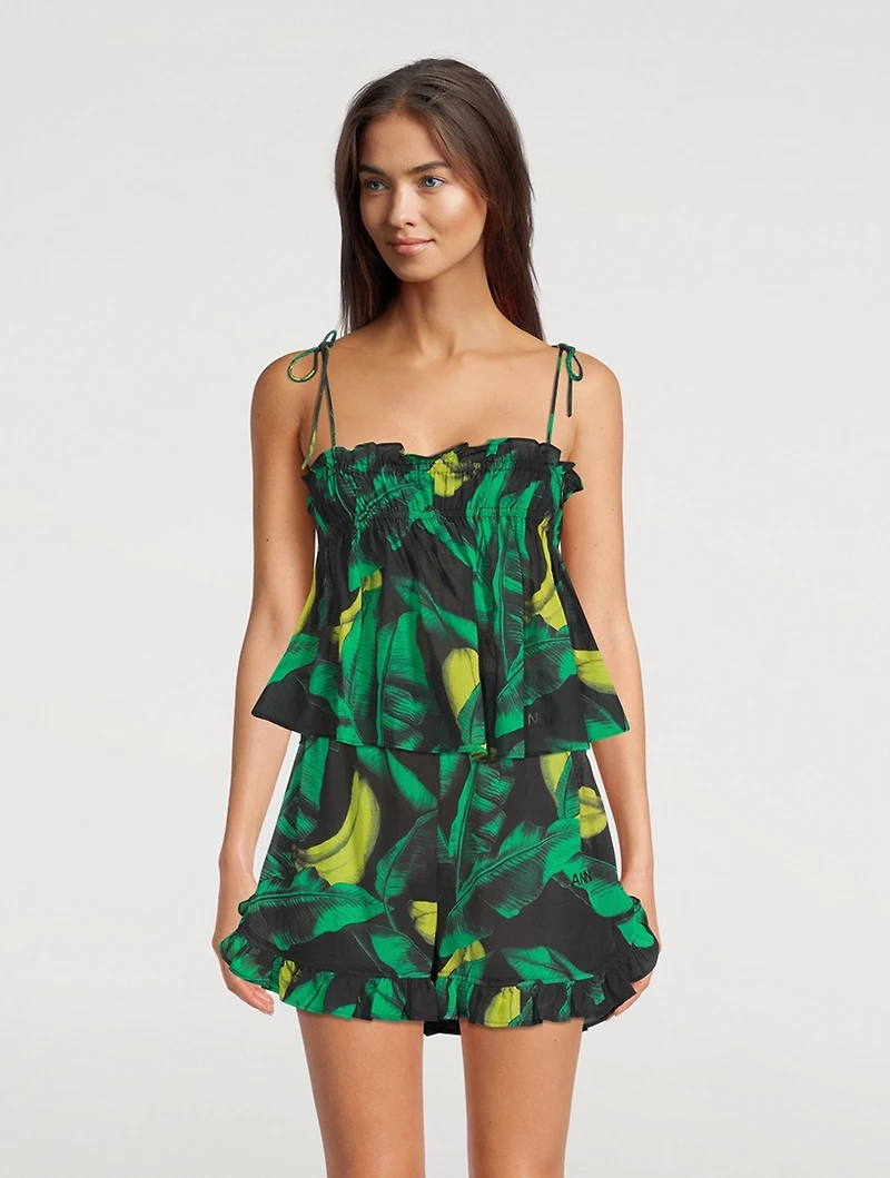 Cover-Up Cami Tropical Print