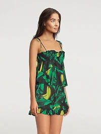 Cover-Up Cami Tropical Print