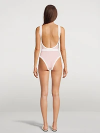 Volley Belted One-Piece Swimsuit