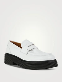 Piercing Leather Loafers