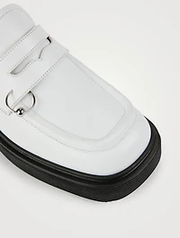 Piercing Leather Loafers