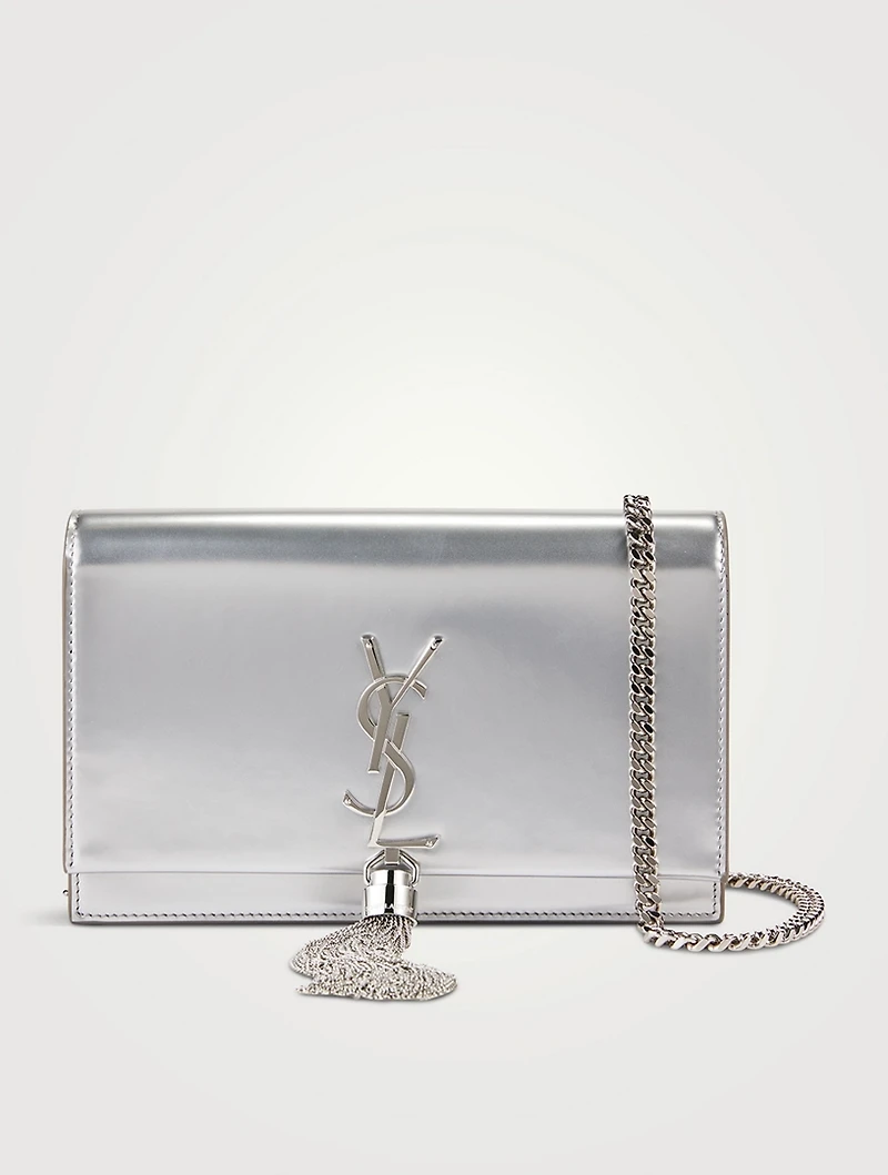Kate YSL Monogram Mirrored Leather Chain Wallet