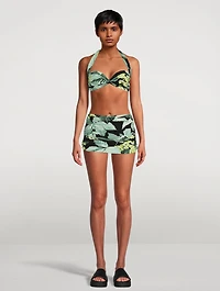 Bill Halter Bikini Top Tropical Print