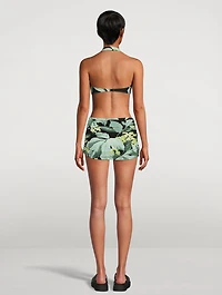 Bill Halter Bikini Top Tropical Print