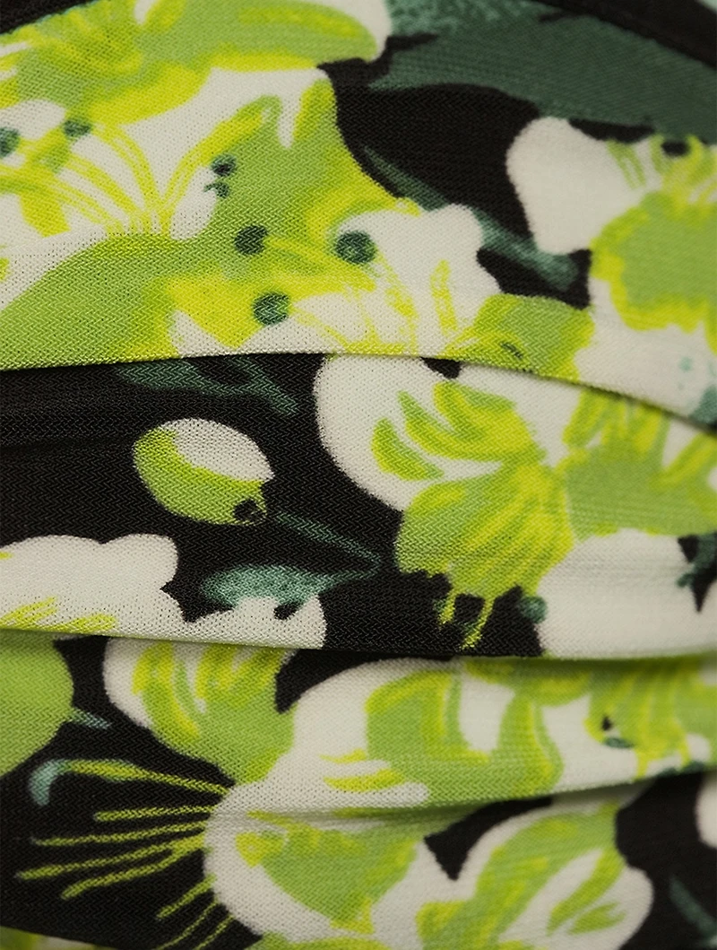 Bill Halter Bikini Top Tropical Print