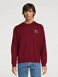 Tiger Tail K Wool Oversized Sweatshirt