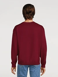 Tiger Tail K Wool Oversized Sweatshirt